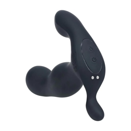Heating and Vibrating Silicone Prostate Stimulator - Black - 7