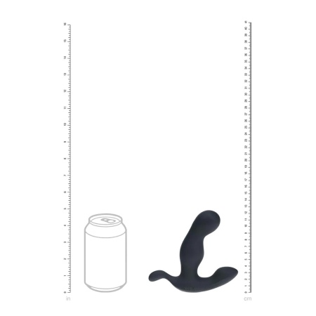 Heating and Vibrating Silicone Prostate Stimulator - Black - 8