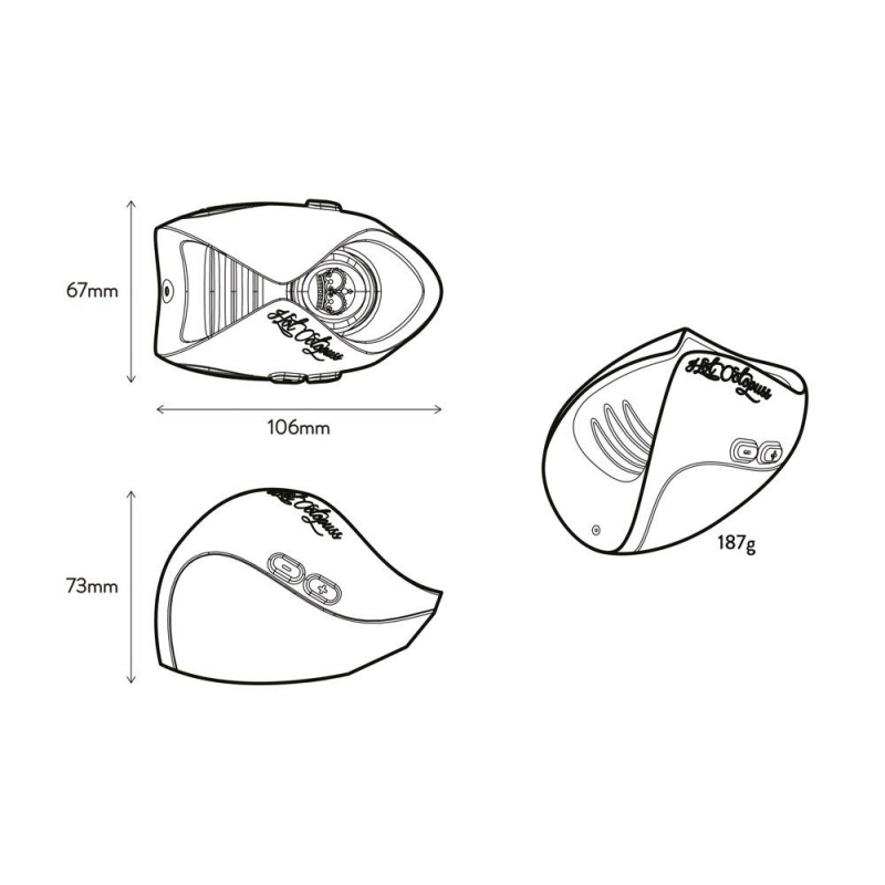 Masturbator pulsacyjny bezręczny Pulse Solo Essential Dragon Eye - 10,6 cm - 6