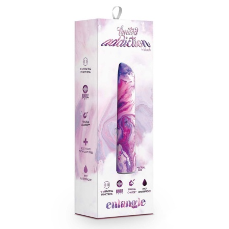 Wibrator Entangle Power Vibe Lilac - Rumble Tech, 10 trybów, długość 10,1 cm - 1