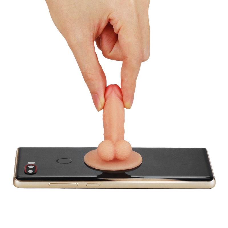 Uchwyt do telefonu Pecker Stand Holder 4,2x5,6 cm naturalny - 4