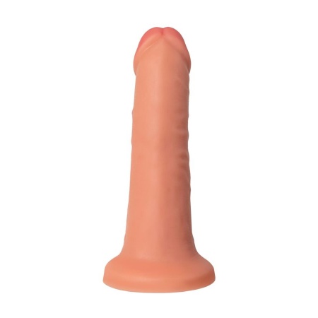 Realistyczny dildo RealStick Caliber 18/4 z przyssawką - PVC, długość 18 cm, średnica 4 cm - 3
