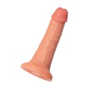 Realistyczny dildo RealStick Caliber 18/4 z przyssawką - PVC, długość 18 cm, średnica 4 cm - 5
