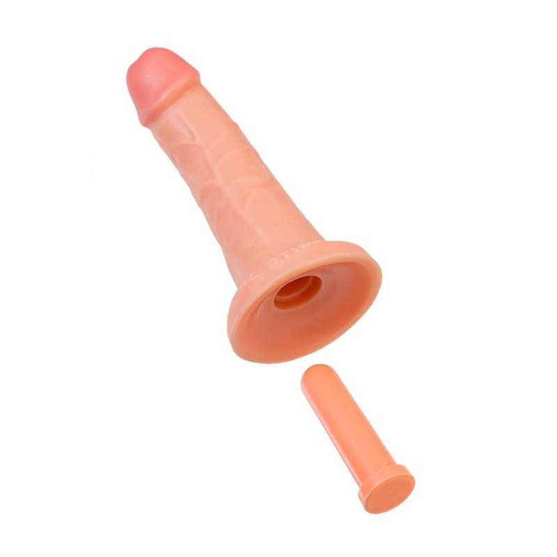 Realistyczny dildo RealStick Caliber 18/4 z przyssawką - PVC, długość 18 cm, średnica 4 cm - 6
