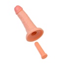 Realistyczny dildo RealStick Caliber 18/4 z przyssawką - PVC, długość 18 cm, średnica 4 cm - 6