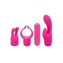 Wibrator punktowy Lovers Collection z 3 silikonowymi końcówkami, długość 7,5 cm - 1