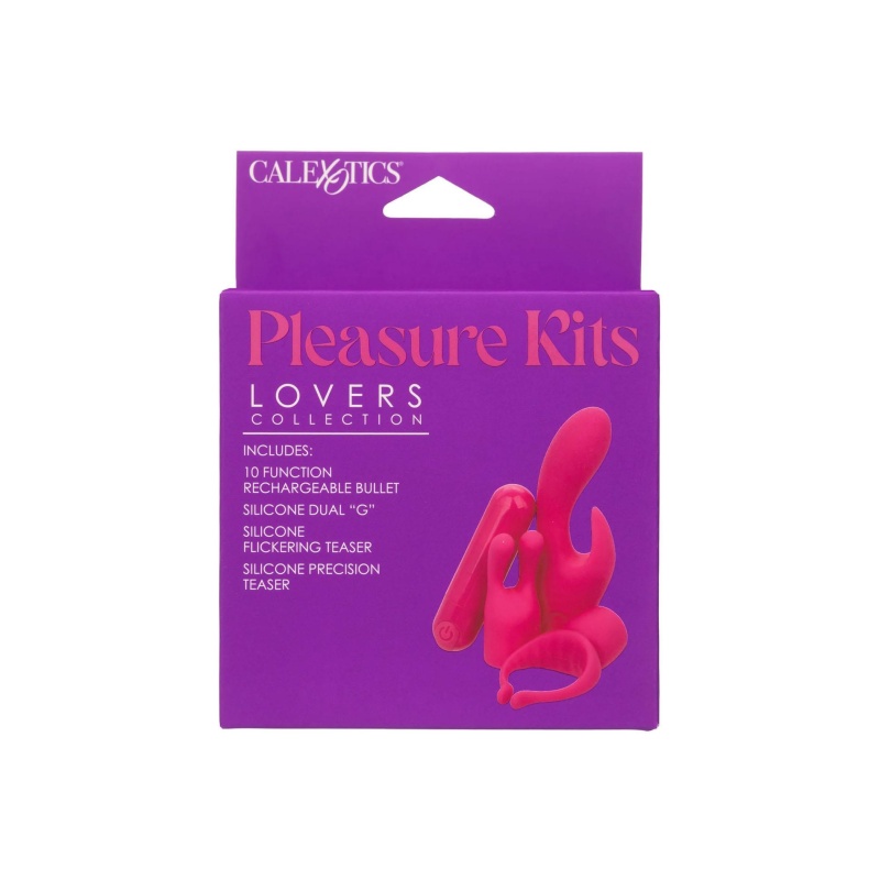 Wibrator punktowy Lovers Collection z 3 silikonowymi końcówkami, długość 7,5 cm - 2