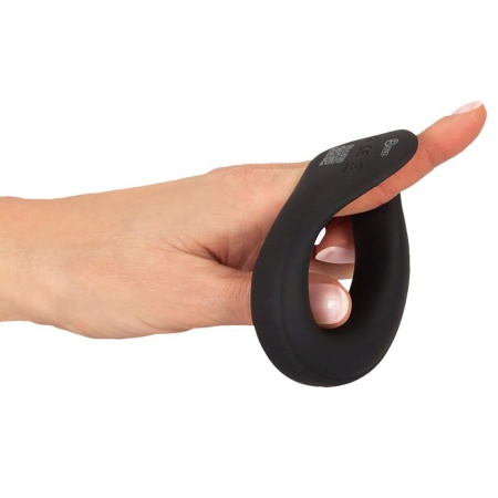 Wibrujący pierścień na jądra Ball Ring with Vibration - 10 trybów wibracji, silikon medyczny, długość 8,6 cm, średnica wewnętrzn - 8