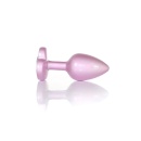 Plug-Jewellery Pearl Pink Heart PLUG- Clear S - 2