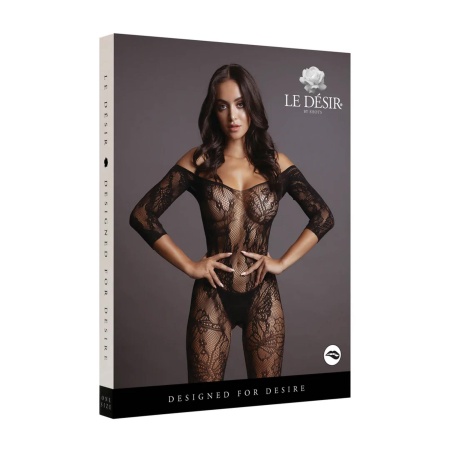 Lace Sleeved Bodystocking - One Size - 2