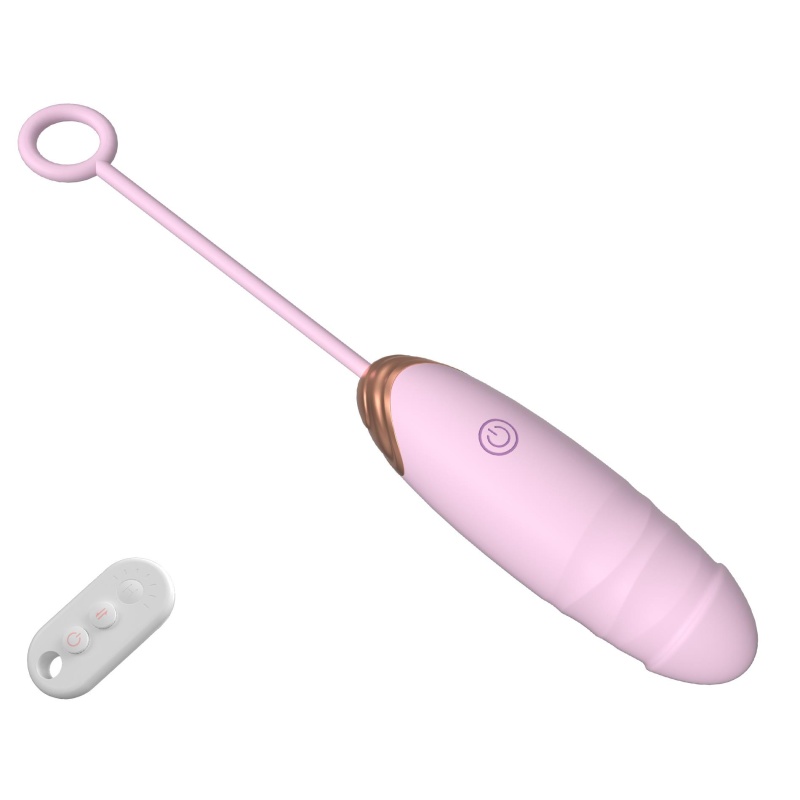 Vibrating Silicone Love EGG USB 7 vibration and thrust functions / Remote control Pink - 1