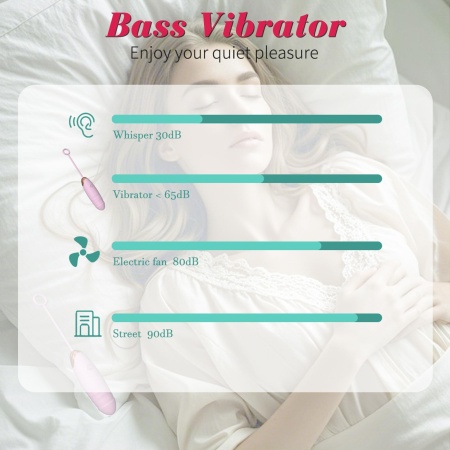 Vibrating Silicone Love EGG USB 7 vibration and thrust functions / Remote control Pink - 5
