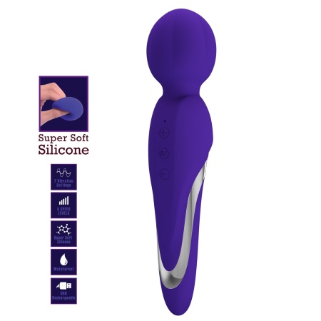 Wibrator Walter silikonowy 7 funkcji wibracji 21,6 cm - 3