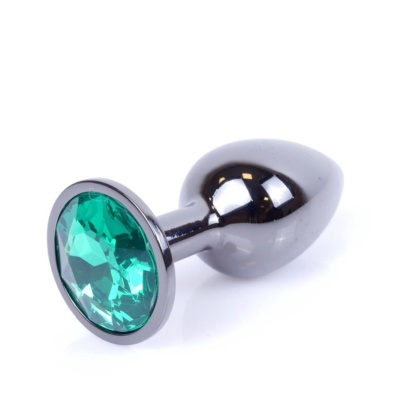 MyLove Toys - Jewellery Dark Silver PLUG- Green - 1