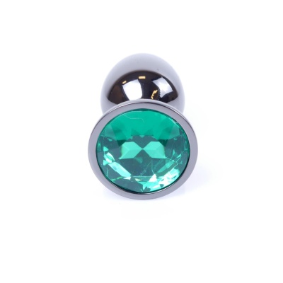 MyLove Toys - Jewellery Dark Silver PLUG- Green - 1 2