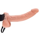 Wydrążony Strap-On 9inch Hollow z Jądrami – Regulowane Paski, Kanał 10 cm, Dł. 24 cm - 2