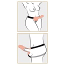 Wydrążony Strap-On 9inch Hollow z Jądrami – Regulowane Paski, Kanał 10 cm, Dł. 24 cm - 7