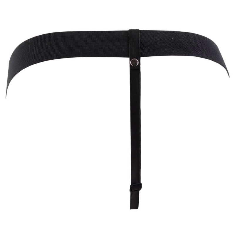 Wydrążony Strap-On 9inch Hollow z Jądrami – Regulowane Paski, Kanał 10 cm, Dł. 24 cm - 8