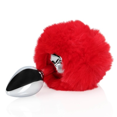 Bunny Tail with Metal Butt Plug - 1