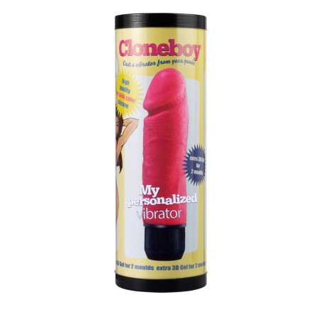 Cloneboy Vibrator Hot Pink — silikonowy wibrator DIY z formą odlewniczą i walcową bazą, odwzorowanie prącia do 20 cm i średnicy - 1