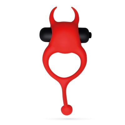 Crushious Daemon Wibrujący Pierścień Erekcji Czerwony 12,5 cm - 1 2