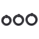 Pierścienie erekcyjne Rebel Heavy Silicone Rings – silikonowy płaszcz z otwartym rdzeniem metalowym, średnica wewnętrzna 3 / 3,5 - 2