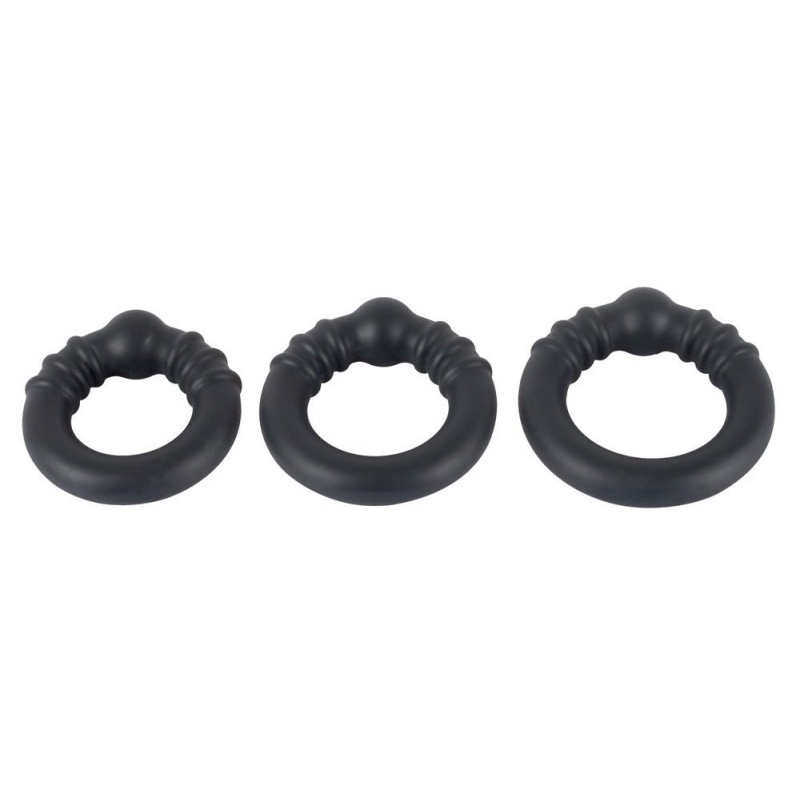 Pierścienie erekcyjne Rebel Heavy Silicone Rings – silikonowy płaszcz z otwartym rdzeniem metalowym, średnica wewnętrzna 3 / 3,5 - 3