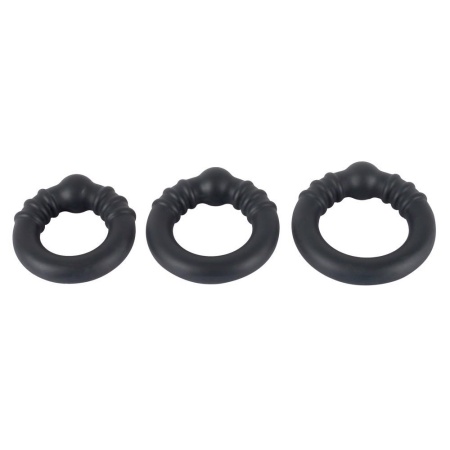 Pierścienie erekcyjne Rebel Heavy Silicone Rings – silikonowy płaszcz z otwartym rdzeniem metalowym, średnica wewnętrzna 3 / 3,5 - 3