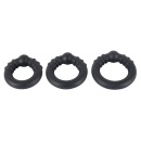 Pierścienie erekcyjne Rebel Heavy Silicone Rings – silikonowy płaszcz z otwartym rdzeniem metalowym, średnica wewnętrzna 3 / 3,5 - 3