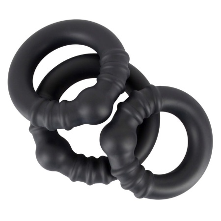 Pierścienie erekcyjne Rebel Heavy Silicone Rings – silikonowy płaszcz z otwartym rdzeniem metalowym, średnica wewnętrzna 3 / 3,5 - 4