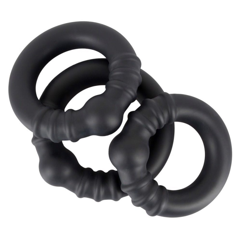 Pierścienie erekcyjne Rebel Heavy Silicone Rings – silikonowy płaszcz z otwartym rdzeniem metalowym, średnica wewnętrzna 3 / 3,5 - 5