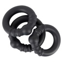 Pierścienie erekcyjne Rebel Heavy Silicone Rings – silikonowy płaszcz z otwartym rdzeniem metalowym, średnica wewnętrzna 3 / 3,5 - 5