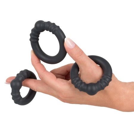 Pierścienie erekcyjne Rebel Heavy Silicone Rings – silikonowy płaszcz z otwartym rdzeniem metalowym, średnica wewnętrzna 3 / 3,5 - 6