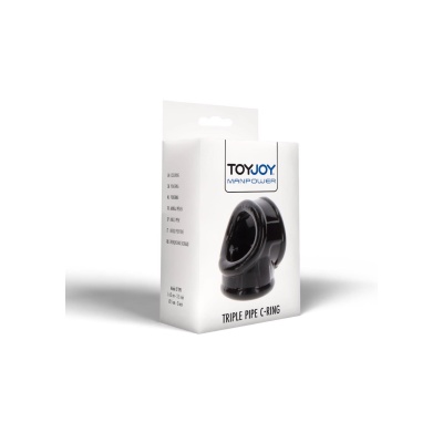Pierścień erekcyjny Tri Ring potrójny, średnica 3 cm - 1 2