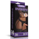 Zestaw strap-on Easy 7 cali (18 cm) - regulowany, czarny - 1