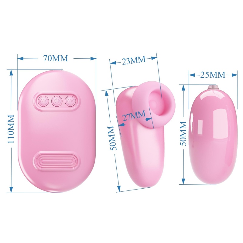 Zestaw stymulatorów Magic Box Pink z wibracją i stukaniem - 8