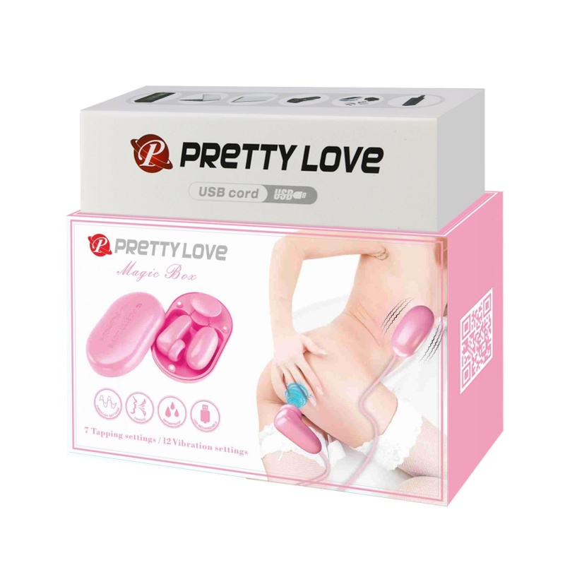 Zestaw stymulatorów Magic Box Pink z wibracją i stukaniem - 10