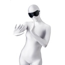 Anonymo mask, PU leather, black, 24 cm - 1