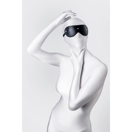 Anonymo mask, PU leather, black, 24 cm - 2