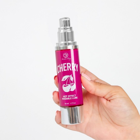 CHERRY HOT EFFECT KISSABLE LUBRICANT - 3