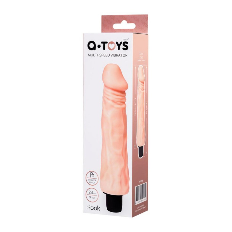 Realistyczny wibrator Multi-Speed z TPE - wielopoziomowa regulacja drgań, wodoodporny, 19,5 cm - 3