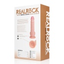 Dildo wibrująco-rotujące Vibrating and Rotating Straight Cock z jądrami - silikonowe wykończenie, przyssawka, uprząż O-ring, 20, - 3