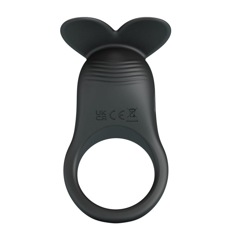 Wibrujący pierścień erekcyjny Carlton do stymulacji łechtaczki - silikon medyczny, 14 cm - 4