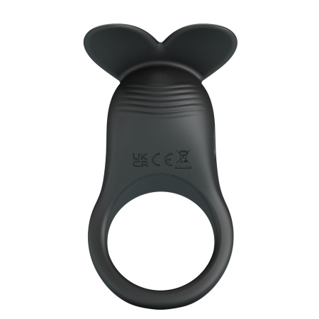 Wibrujący pierścień erekcyjny Carlton do stymulacji łechtaczki - silikon medyczny, 14 cm - 4