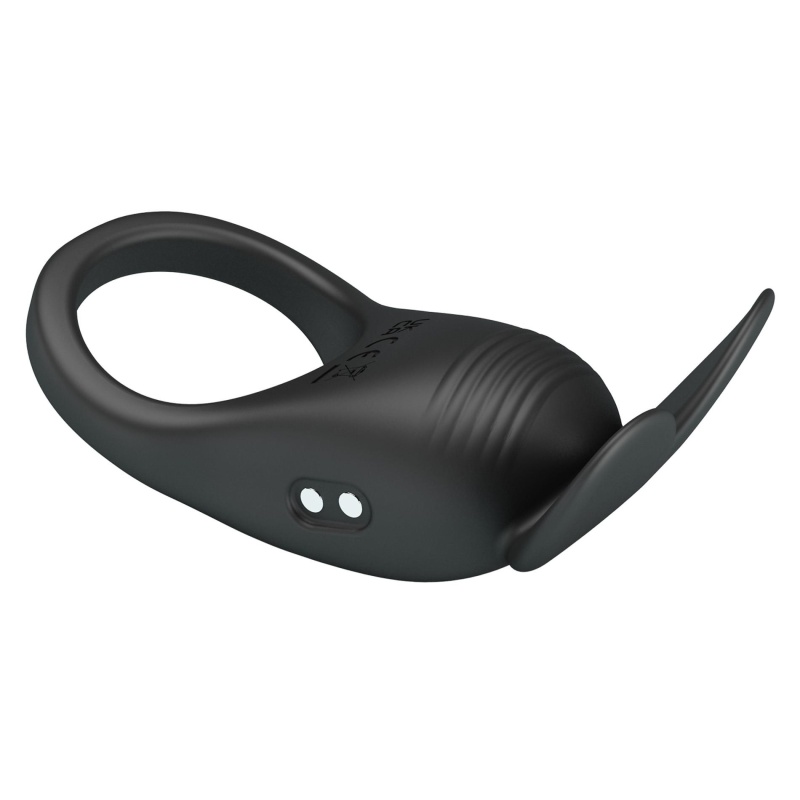 Wibrujący pierścień erekcyjny Carlton do stymulacji łechtaczki - silikon medyczny, 14 cm - 6