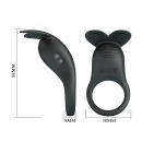 Wibrujący pierścień erekcyjny Carlton do stymulacji łechtaczki - silikon medyczny, 14 cm - 7
