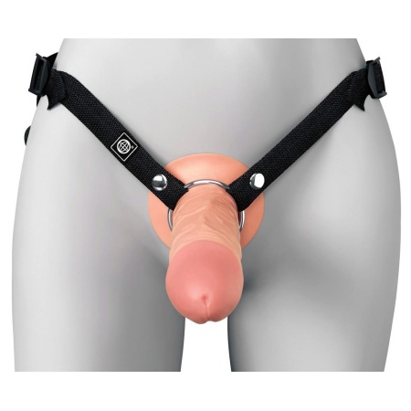 Strap-on Hollow FXTE8 Light – silikon Dual Density, długość 21,6 cm, średnica wewnętrzna 3,8 cm - 6