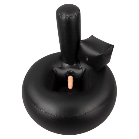 Vibrating Lust Thruster – Nadmuchiwana wyspa z wibratorem 16,5 cm, 10 trybów, podstawa Ø 95 cm - 3