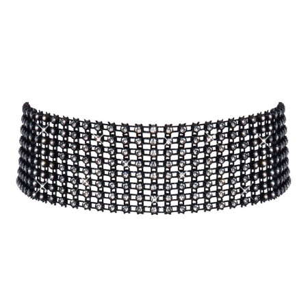 Rhinestone Choker - 4