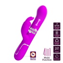 Coale Twinkled Tenderness Purple - wibrator króliczkowy z 6 metalowymi kulkami rotacyjnymi, 7 funkcjami wibracji i 4 trybami ruc - 2